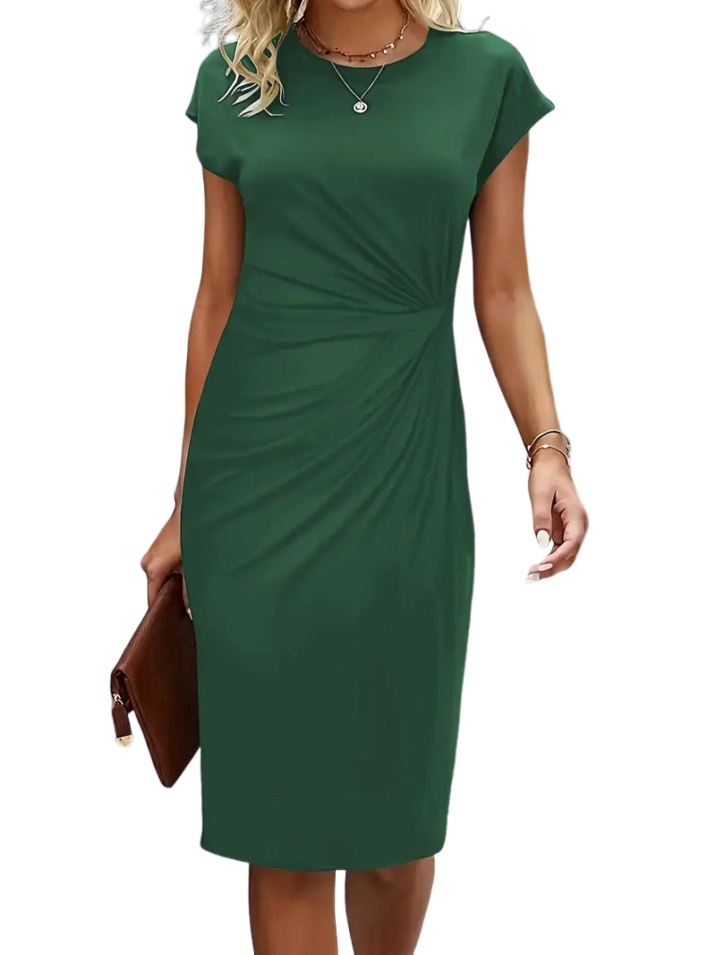 Reilly – Feminines Midikleid mit raffiniertem Knoten-Detail