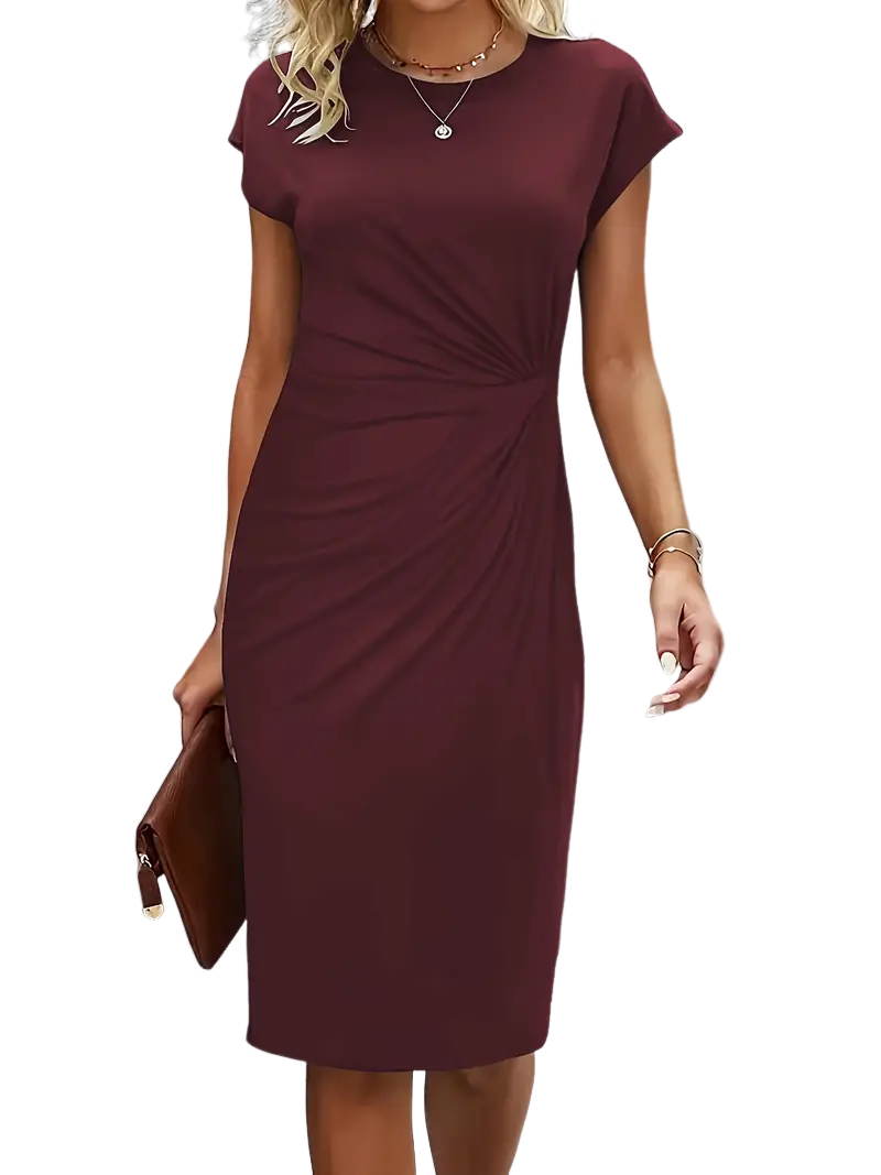 Reilly – Feminines Midikleid mit raffiniertem Knoten-Detail