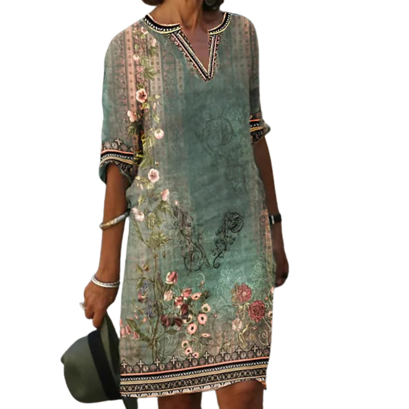 Ember - Elegantes lässiges Kleid mit Print