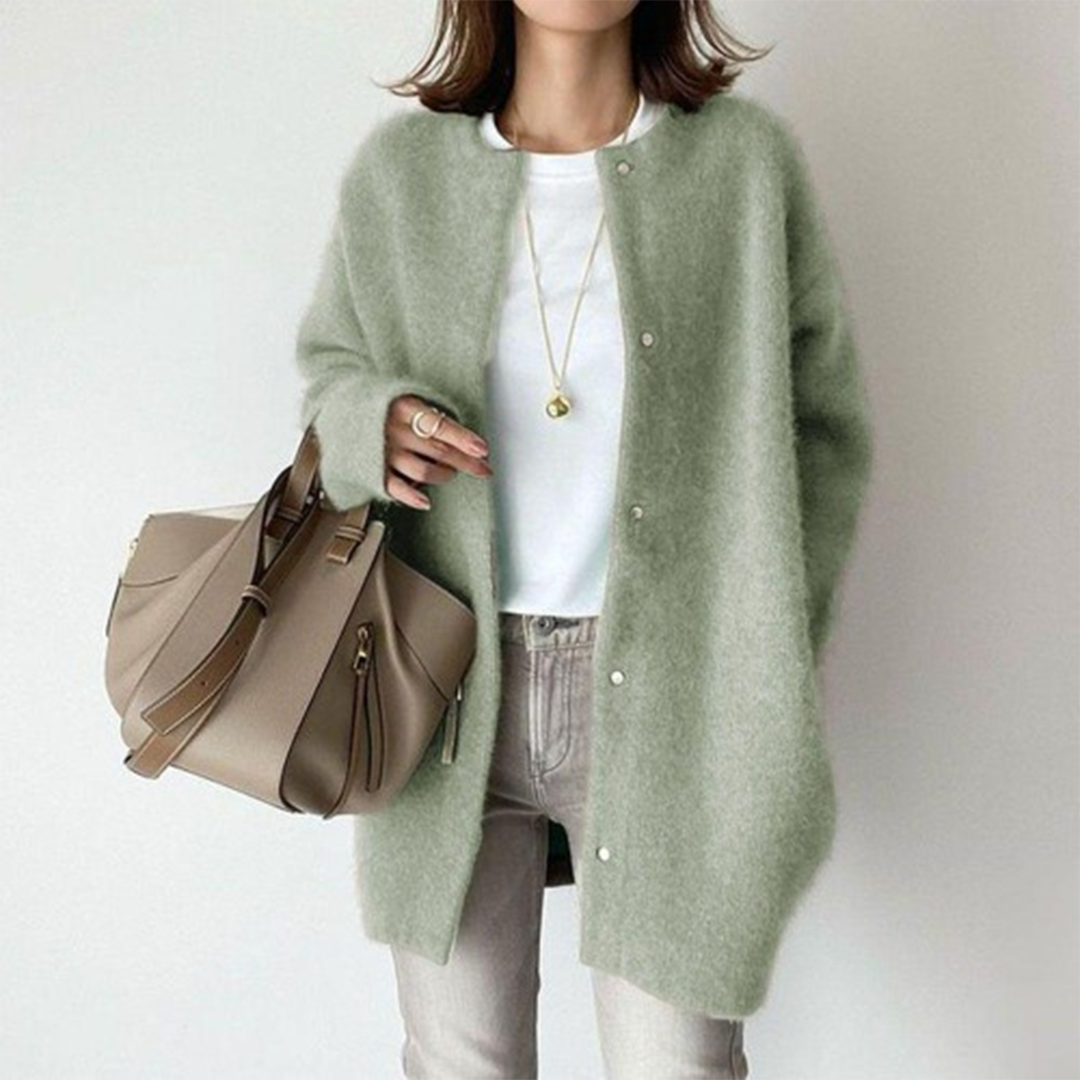Poppy - Schicke lange Strickjacke
