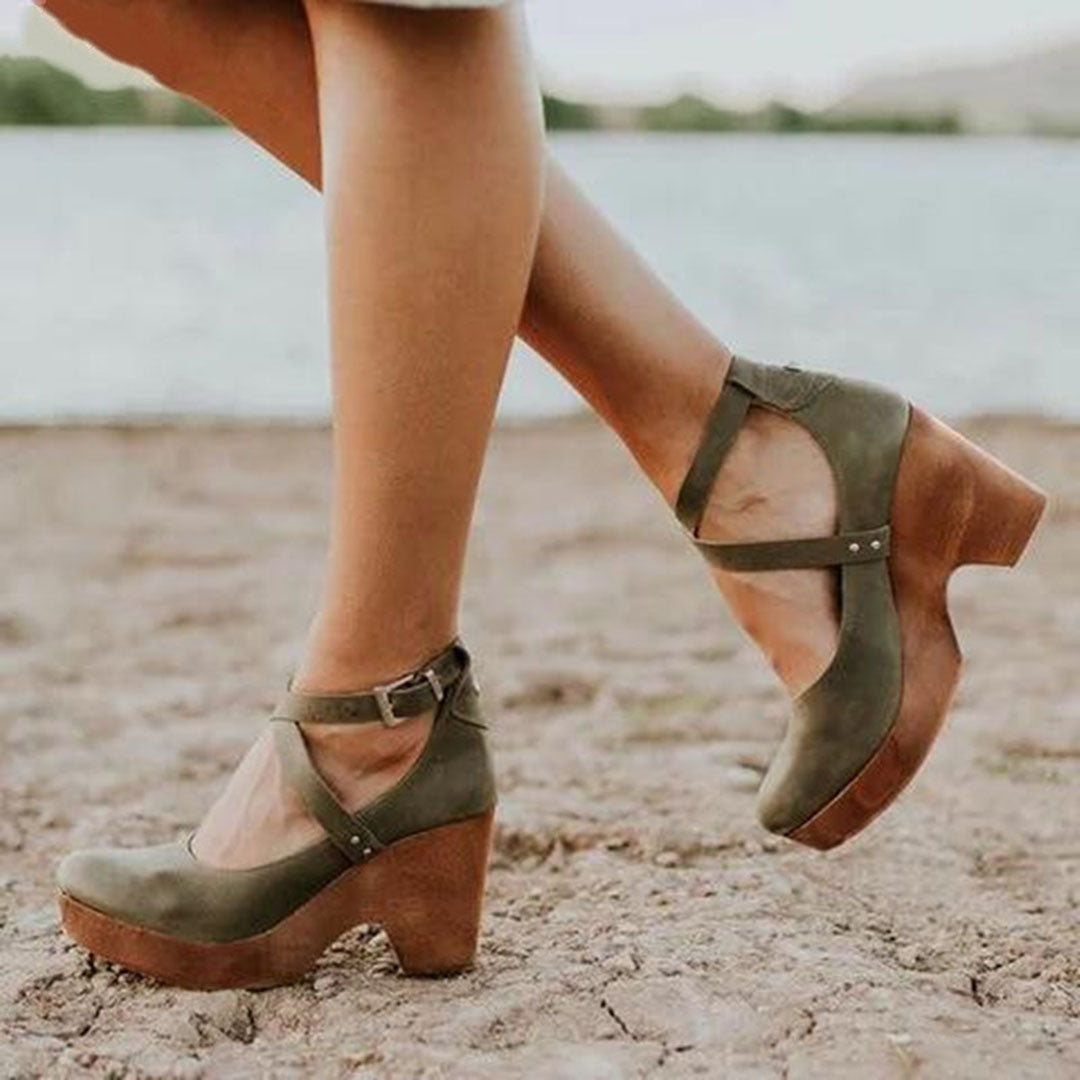 Isabelle – Mary Jane Schuhe mit Block-Absatz