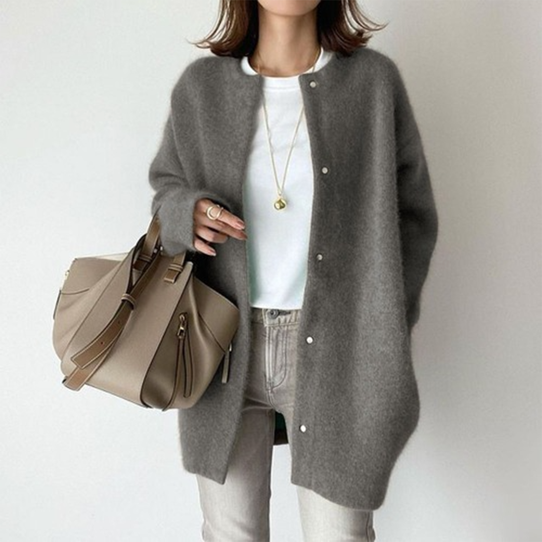 Poppy - Schicke lange Strickjacke