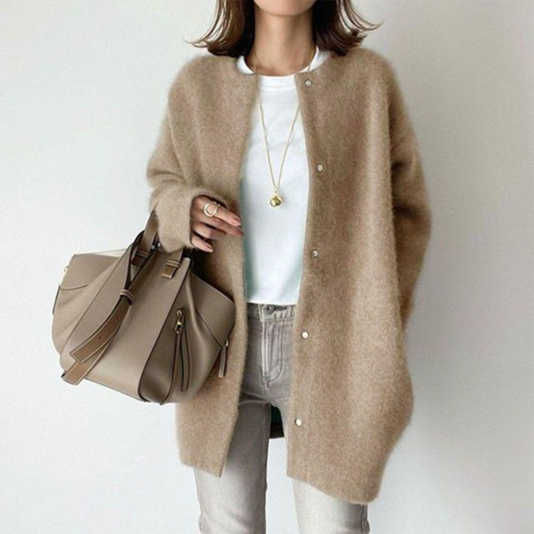 Poppy - Schicke lange Strickjacke
