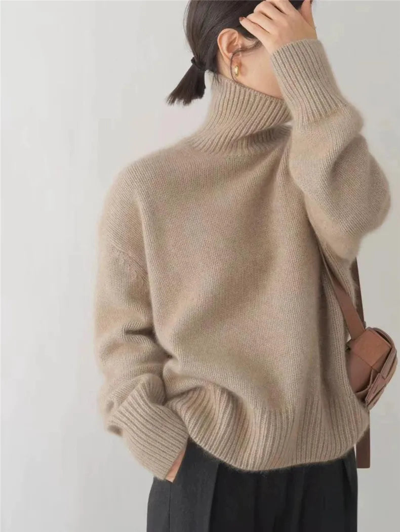 Melody - Edler Kaschmir Rollkragenpullover für Damen