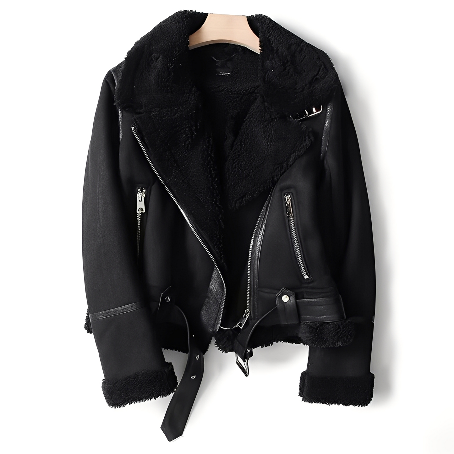 Yasmine - Kuschelige Damen-Motorradjacke aus Lammfell