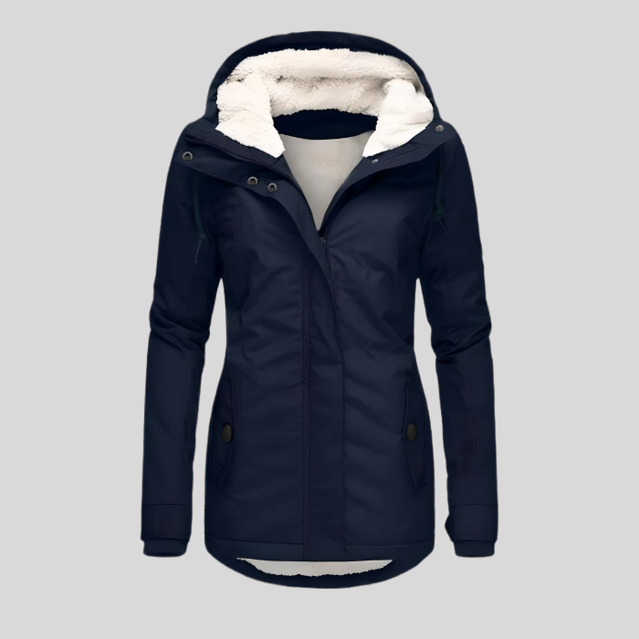 Dixie - Warme Damen-Regenjacke mit Kapuze