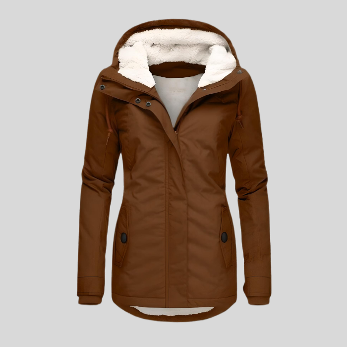 Dixie - Warme Damen-Regenjacke mit Kapuze