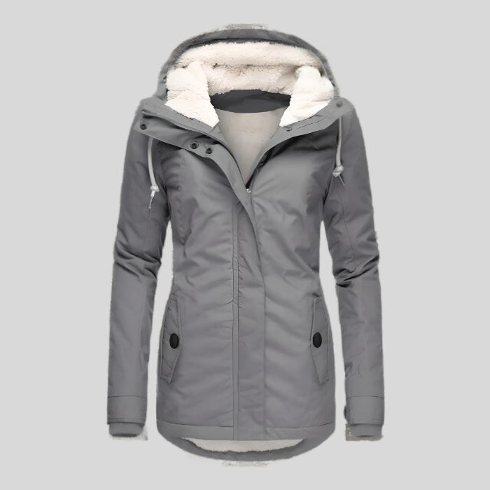 Dixie - Warme Damen-Regenjacke mit Kapuze
