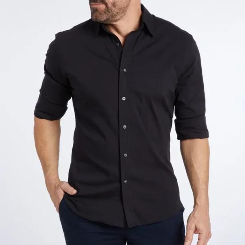 Dustin - Knitterfreies Hemd mit Zip-Verschluss