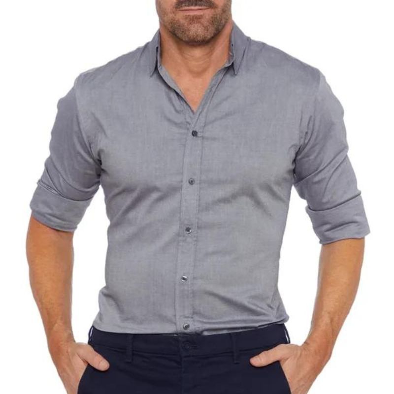 Dustin - Knitterfreies Hemd mit Zip-Verschluss