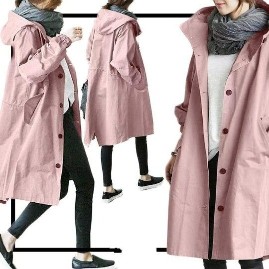 Maren – Damen Trenchcoat Leicht Wasserdicht