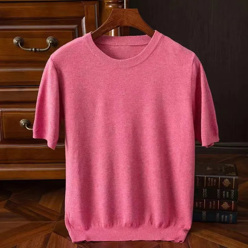 Rick - T-Shirt in Weichem Kaschmir für Komfort den Ganzen Tag