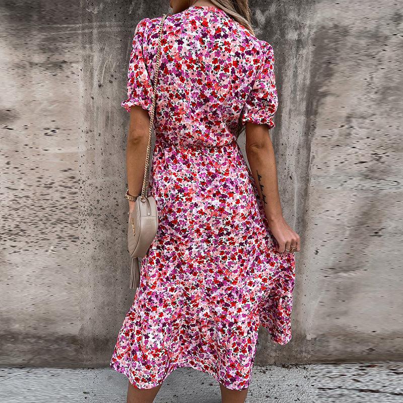 Daina – Blumenrock mit Schlitz