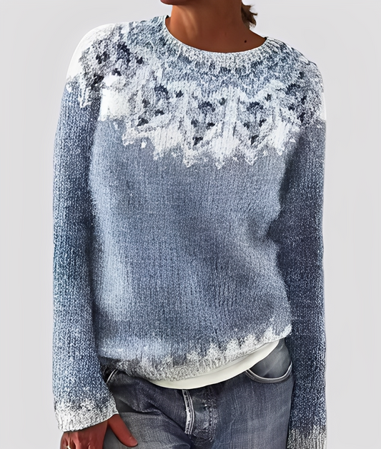 Christal - Schicker, locker geschnittener Damen-Wollpullover