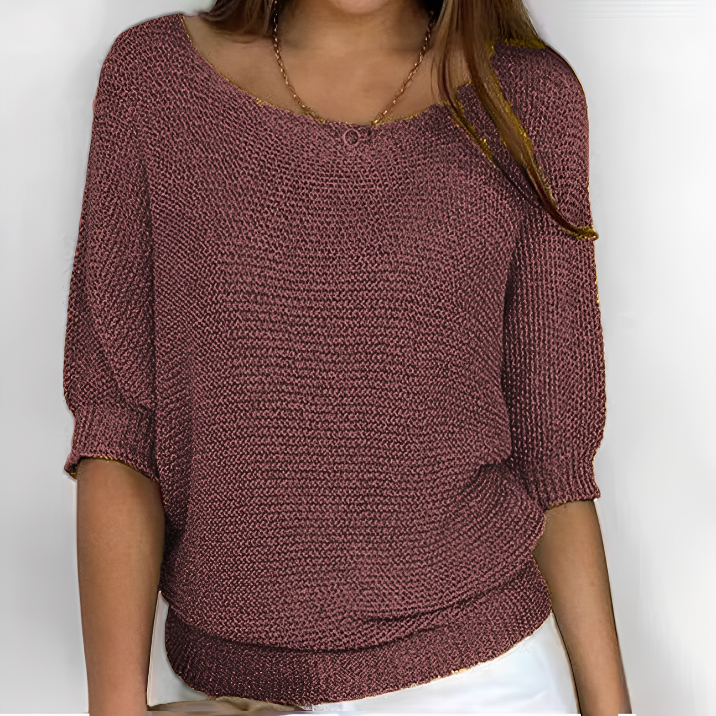Kathleen - Bequemer und lockerer Damenpullover