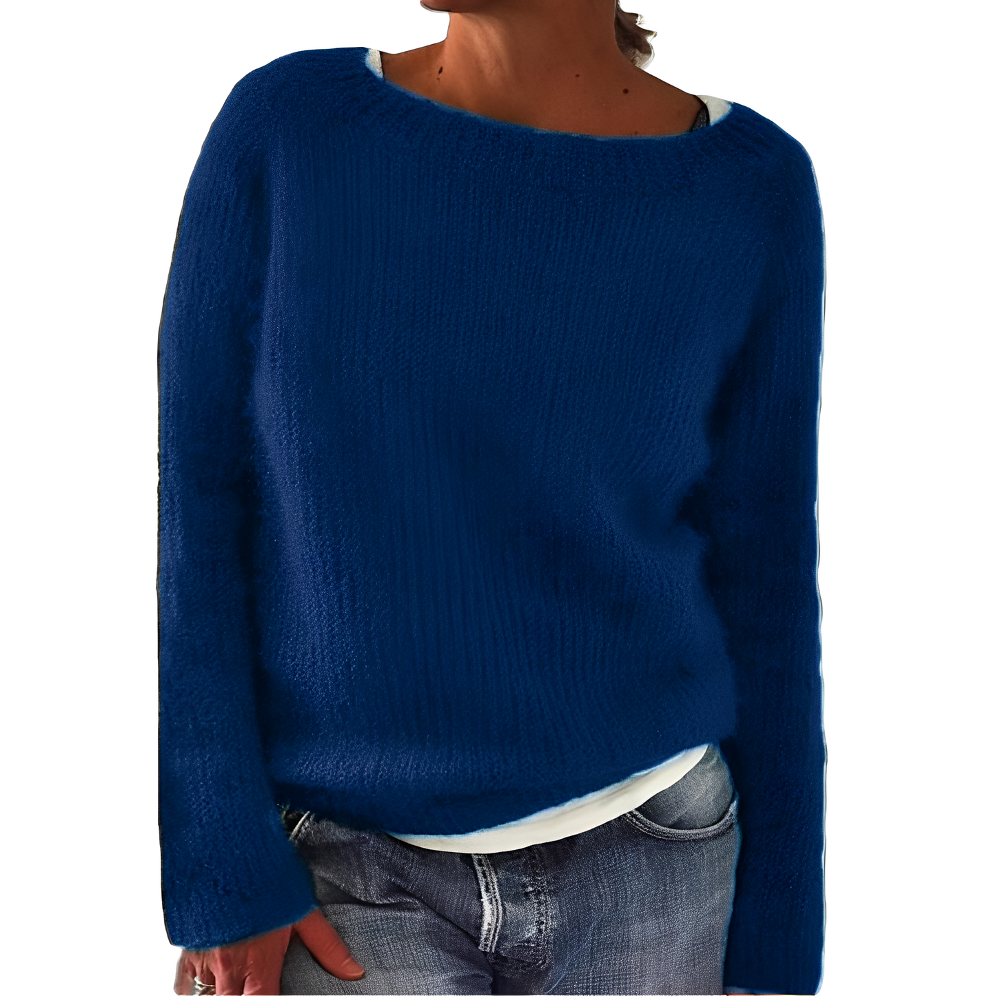 Angelia - Bequemer, warmer Damenpullover aus weichem Strick