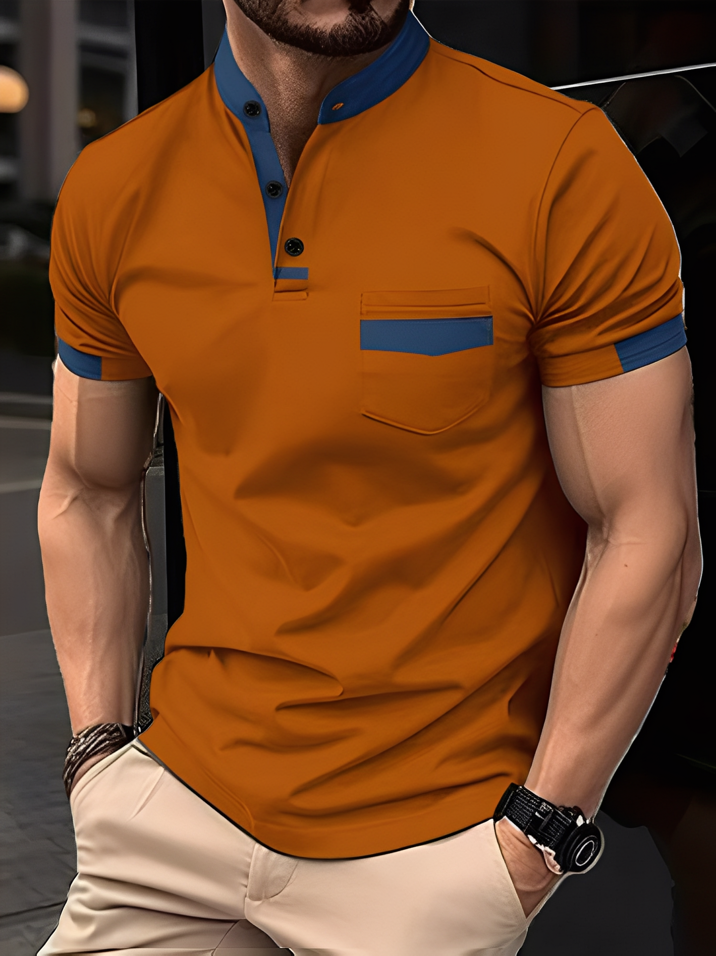 Darwin - Bequemes, schmales Poloshirt für Männer