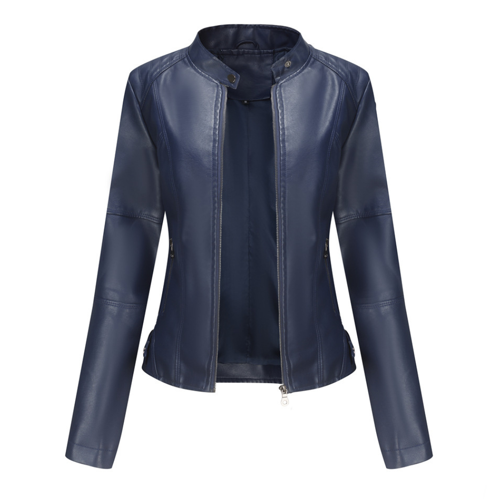 Martha - Modische, enge Damenlederjacke