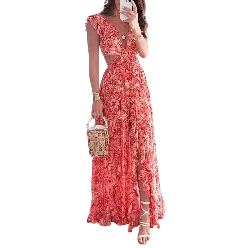 Zoey – Blumenkleid mit V-Ausschnitt