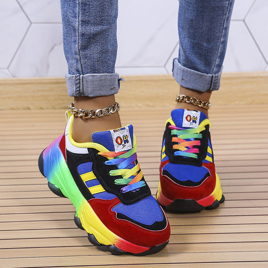 Jolie - Farbenfrohe Damen-Sneaker mit dicker Sohle