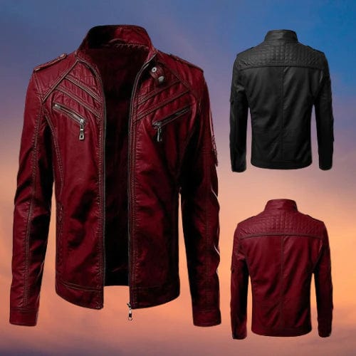 Lucas - Luxuriöse Lederjacke im modernen Stil