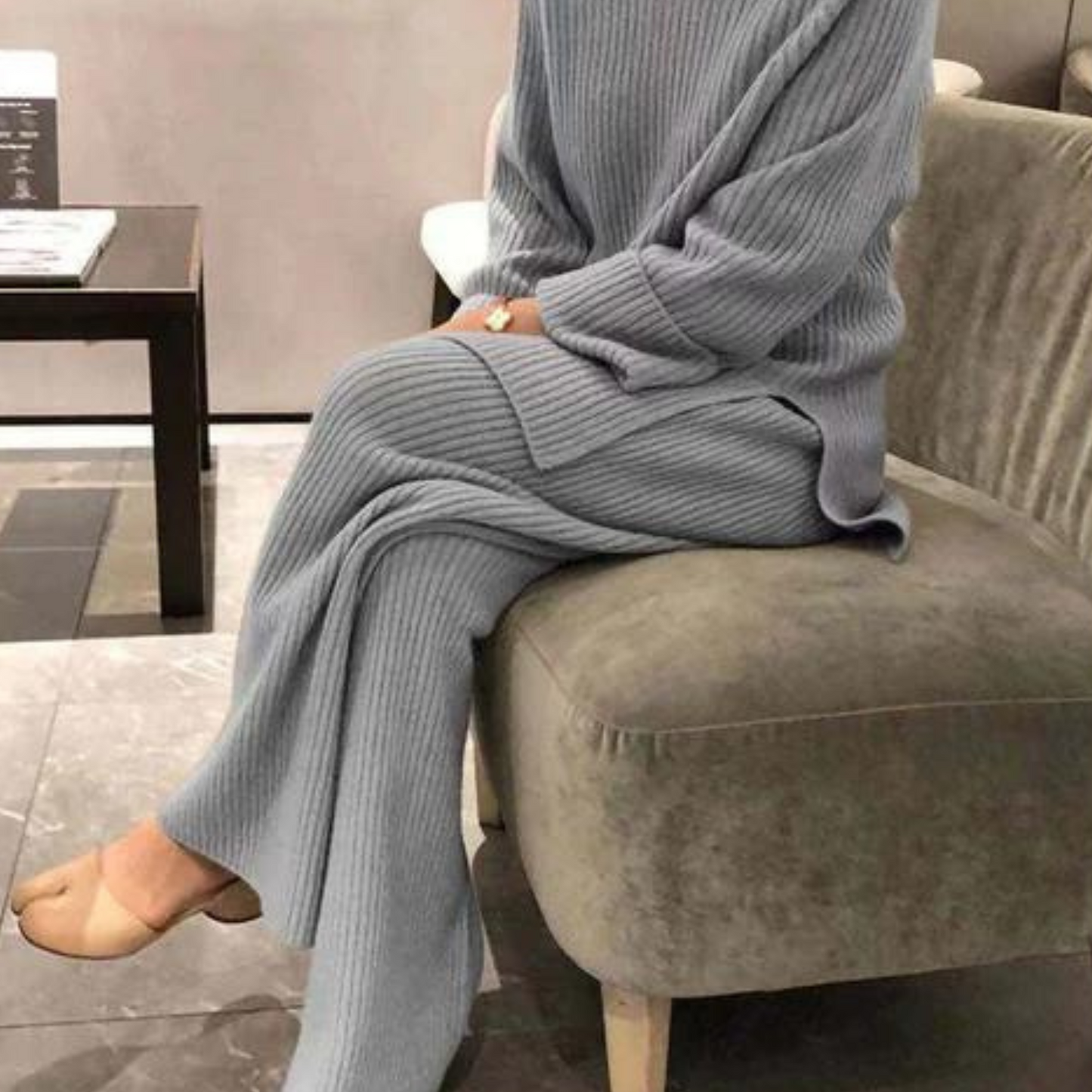 Samantha – Strickset mit Pullover & Hose für Freizeit