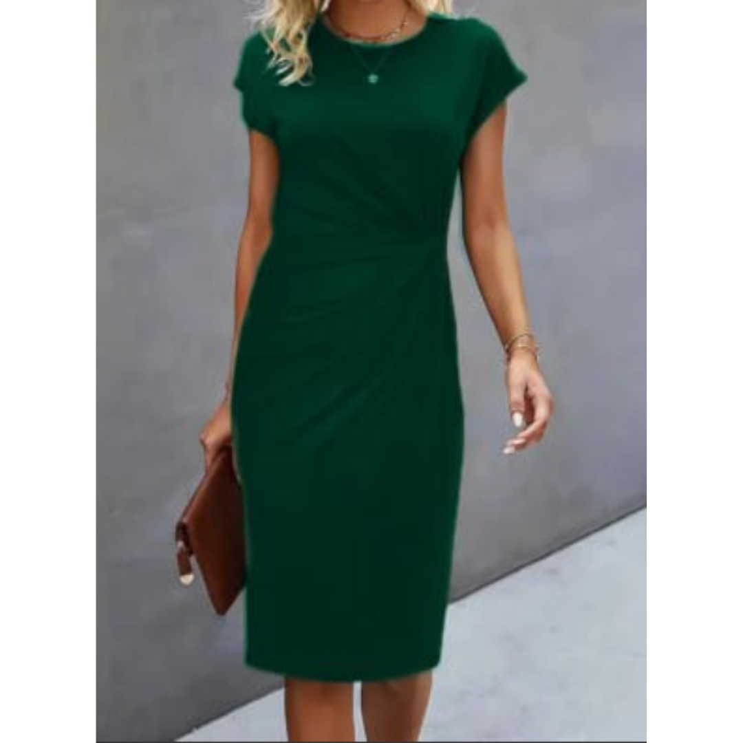 Elina – Formelles Damenkleid mit kurzen Ärmeln