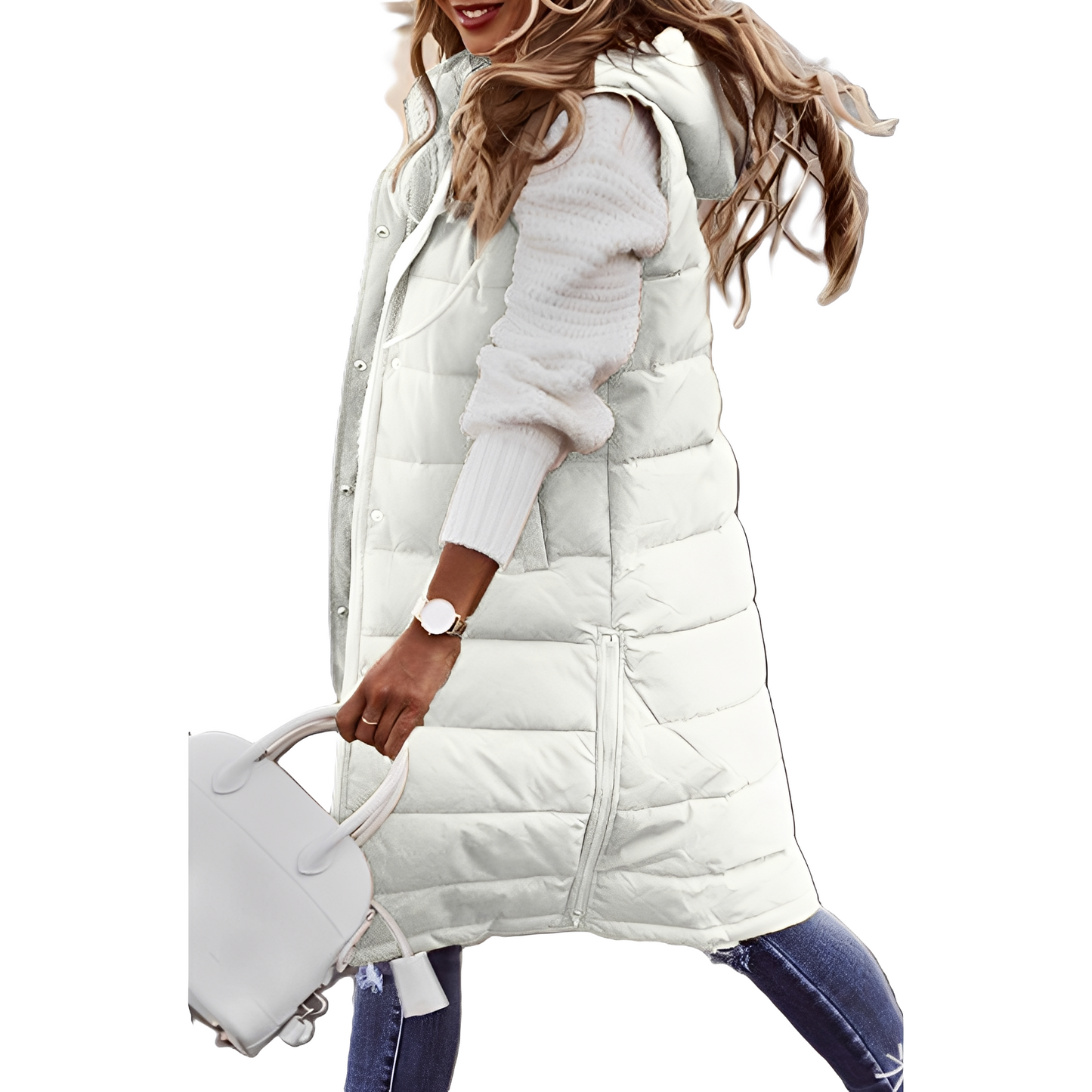 Brenna - Stilvolle lange Damen-Daunenjacke