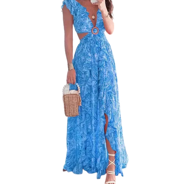 Zoey – Blumenkleid mit V-Ausschnitt