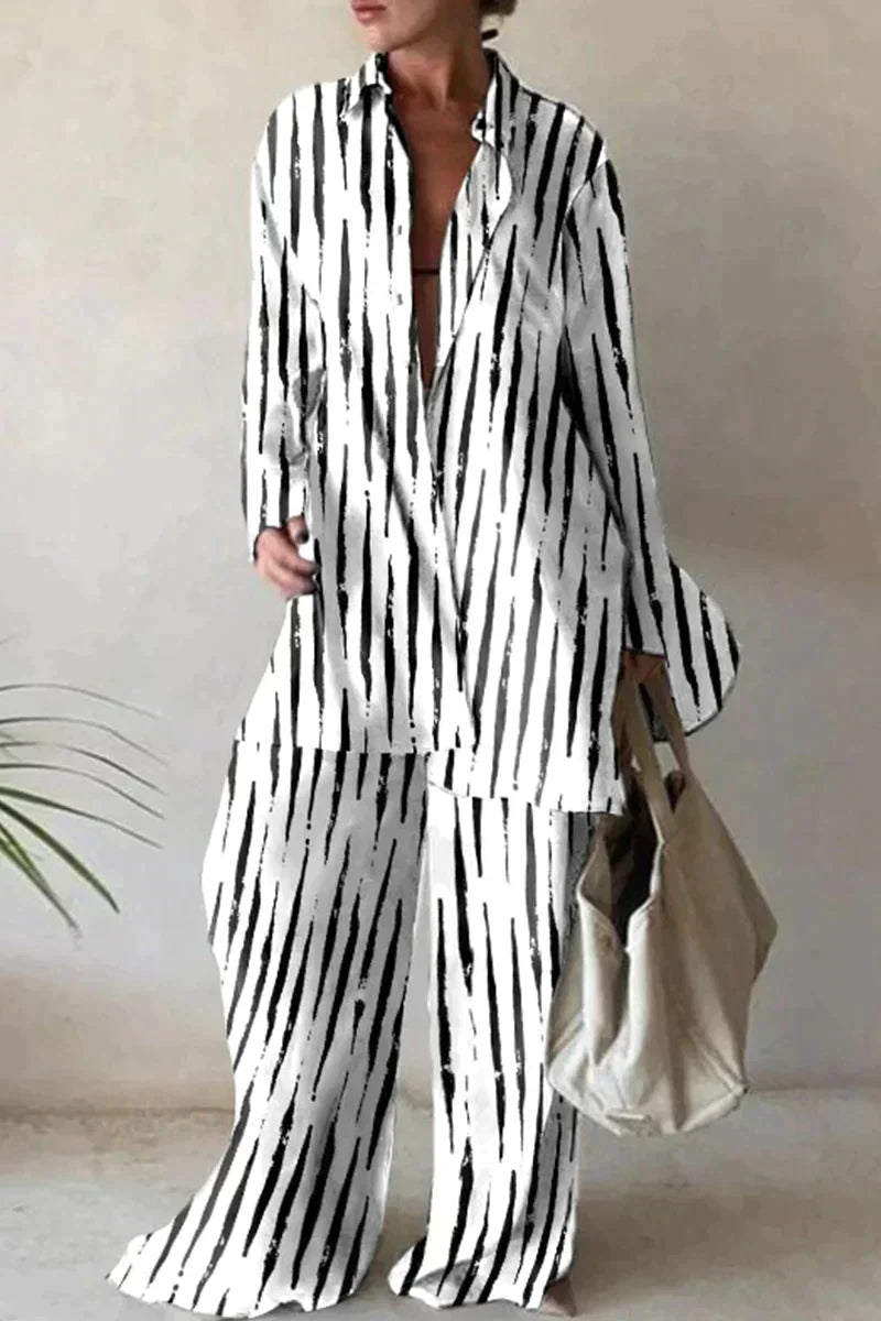 Anika – Zweiteiler mit Print und lockerer Hose
