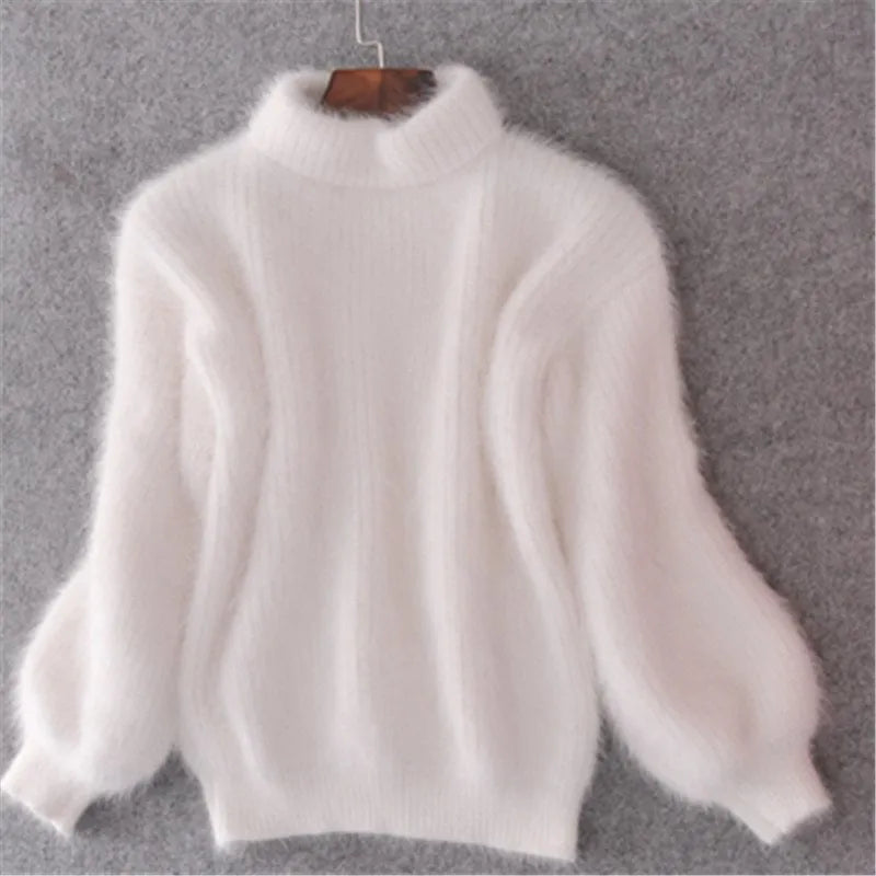 Brenda – Vintage Pulli im Angora-Look