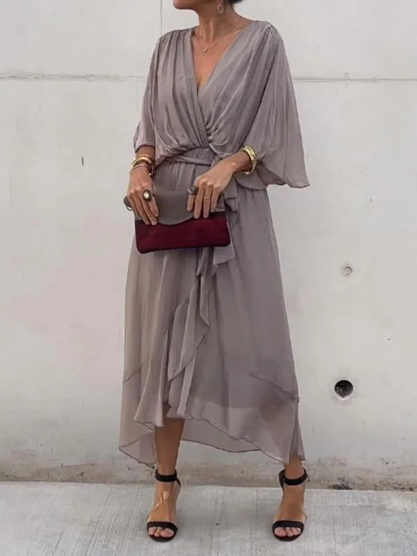 Amara – Bedrucktes ärmelloses Maxikleid