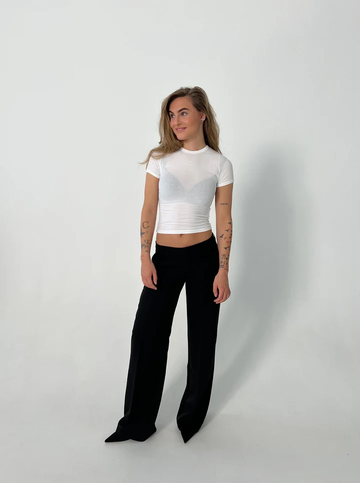 Vittoria – Hosen mit Hohem Bund und Weiten Beinen und Taschen
