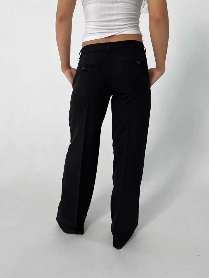 Vittoria – Hosen mit Hohem Bund und Weiten Beinen und Taschen