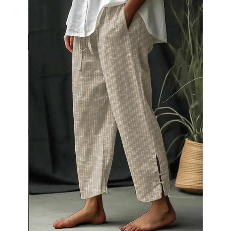 Elaine – Gestreifte Hose mit Taschen