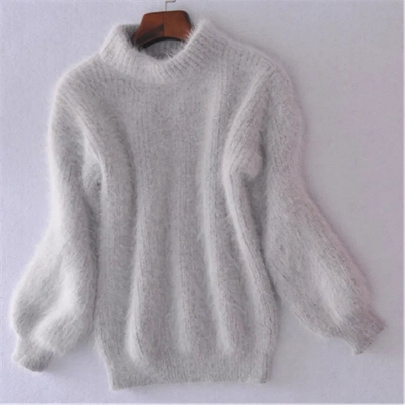 Brenda – Vintage Pulli im Angora-Look