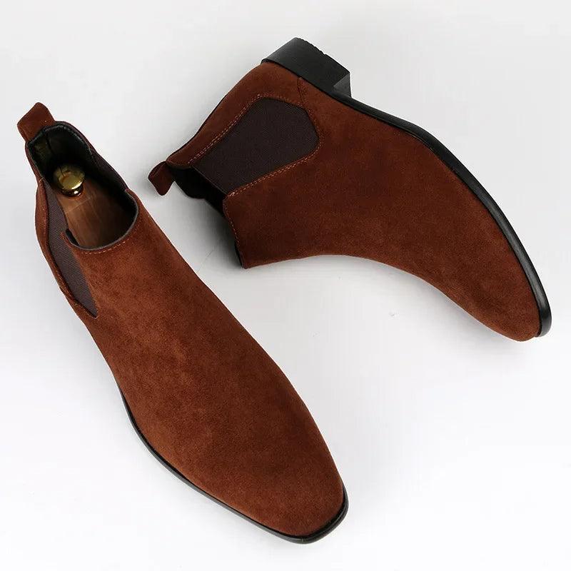 George – Herren Chelsea Stiefel im Wildleder-Stil