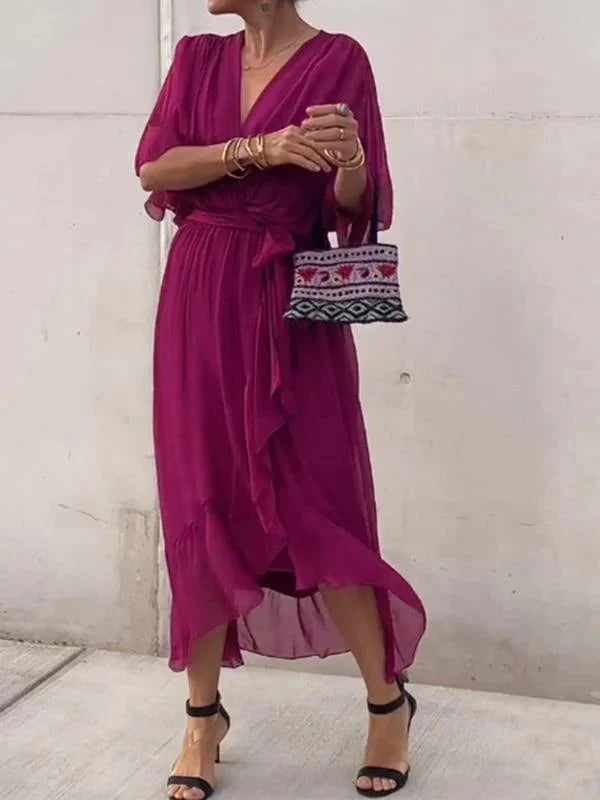 Amara – Bedrucktes ärmelloses Maxikleid