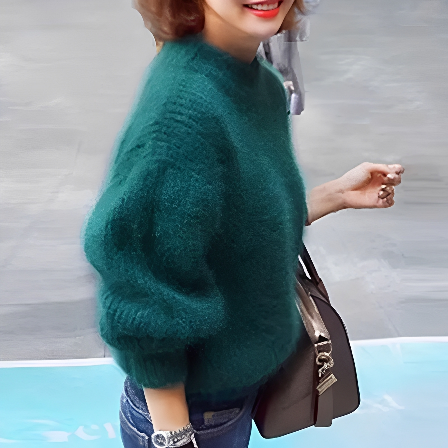 Brenda – Vintage Pulli im Angora-Look