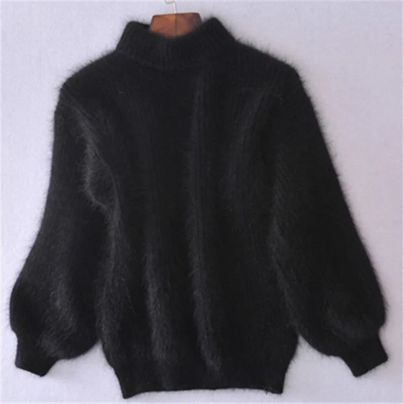 Brenda – Vintage Pulli im Angora-Look