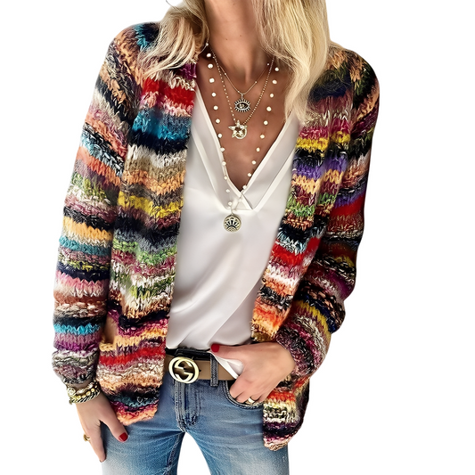 Deonne - Farbige, leichte Damenstrickjacke
