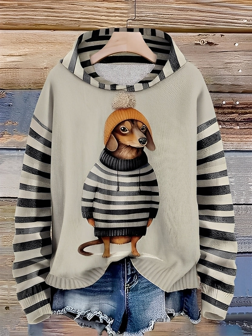 Geffrey - Bequemer Hoodie für Herren mit Print