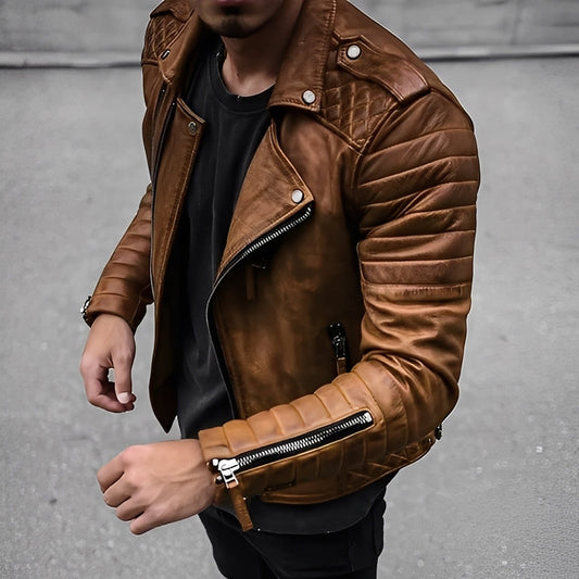 Easton - Herren-Lederjacke im Retro-Look