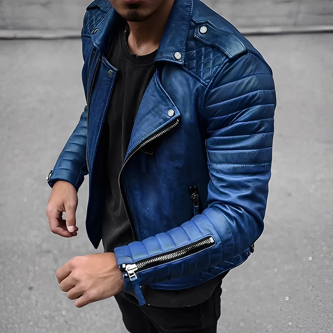 Easton - Herren-Lederjacke im Retro-Look