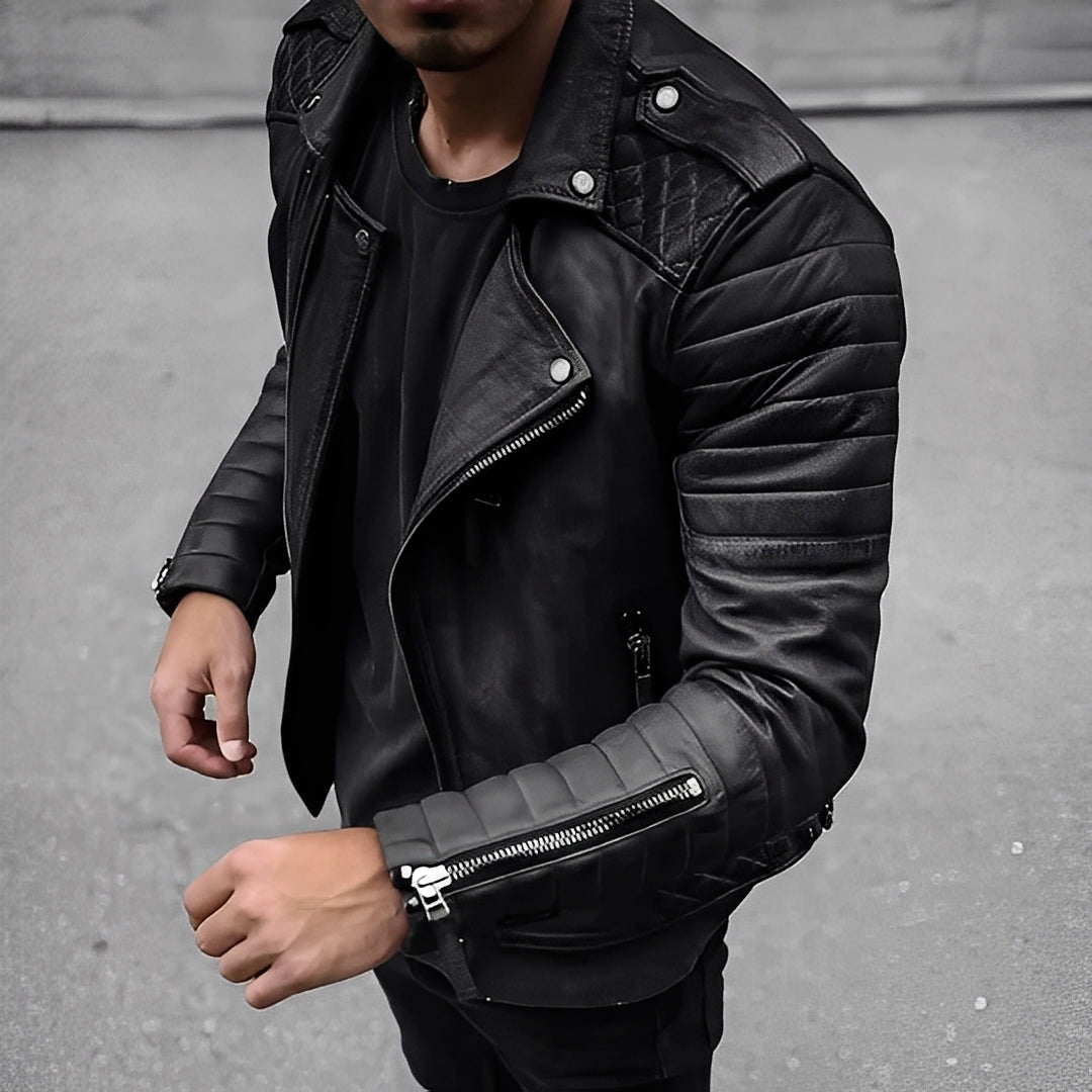 Easton - Herren-Lederjacke im Retro-Look