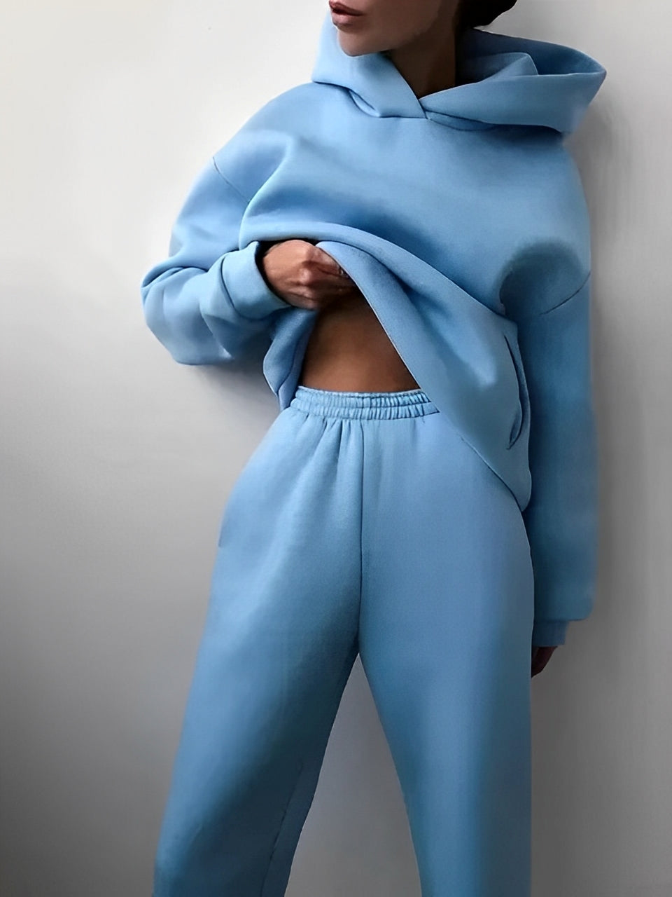Nora – Damen Kapuzenpullover und Jogginghosen Set