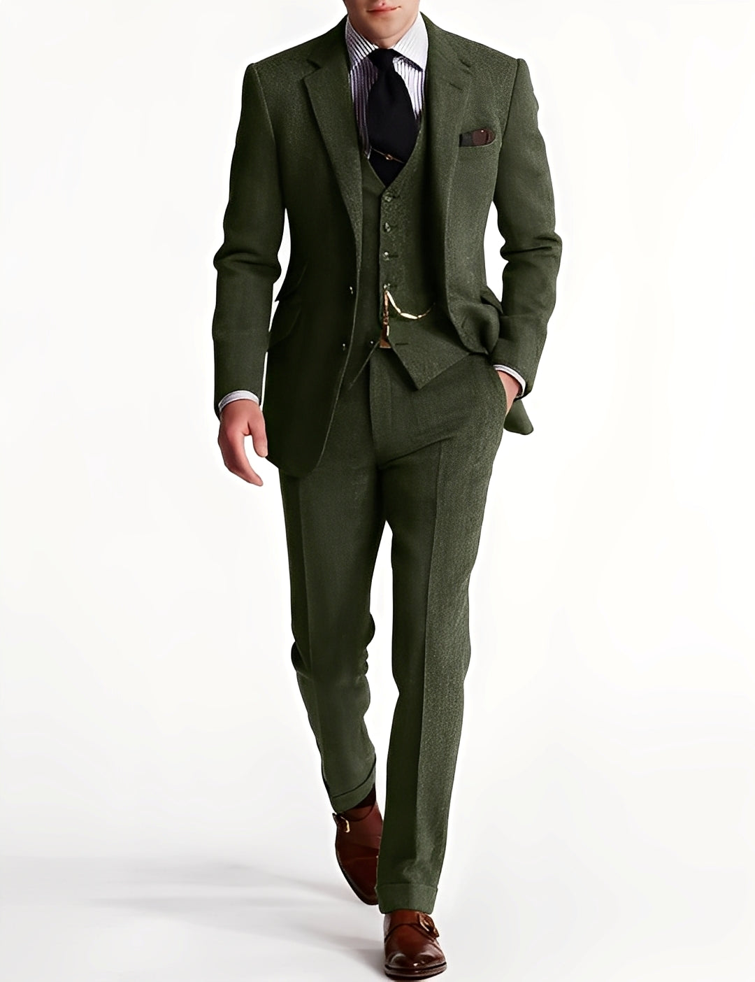 Desmond - Stilvoller dreiteiliger Tweed-Anzug für Herren