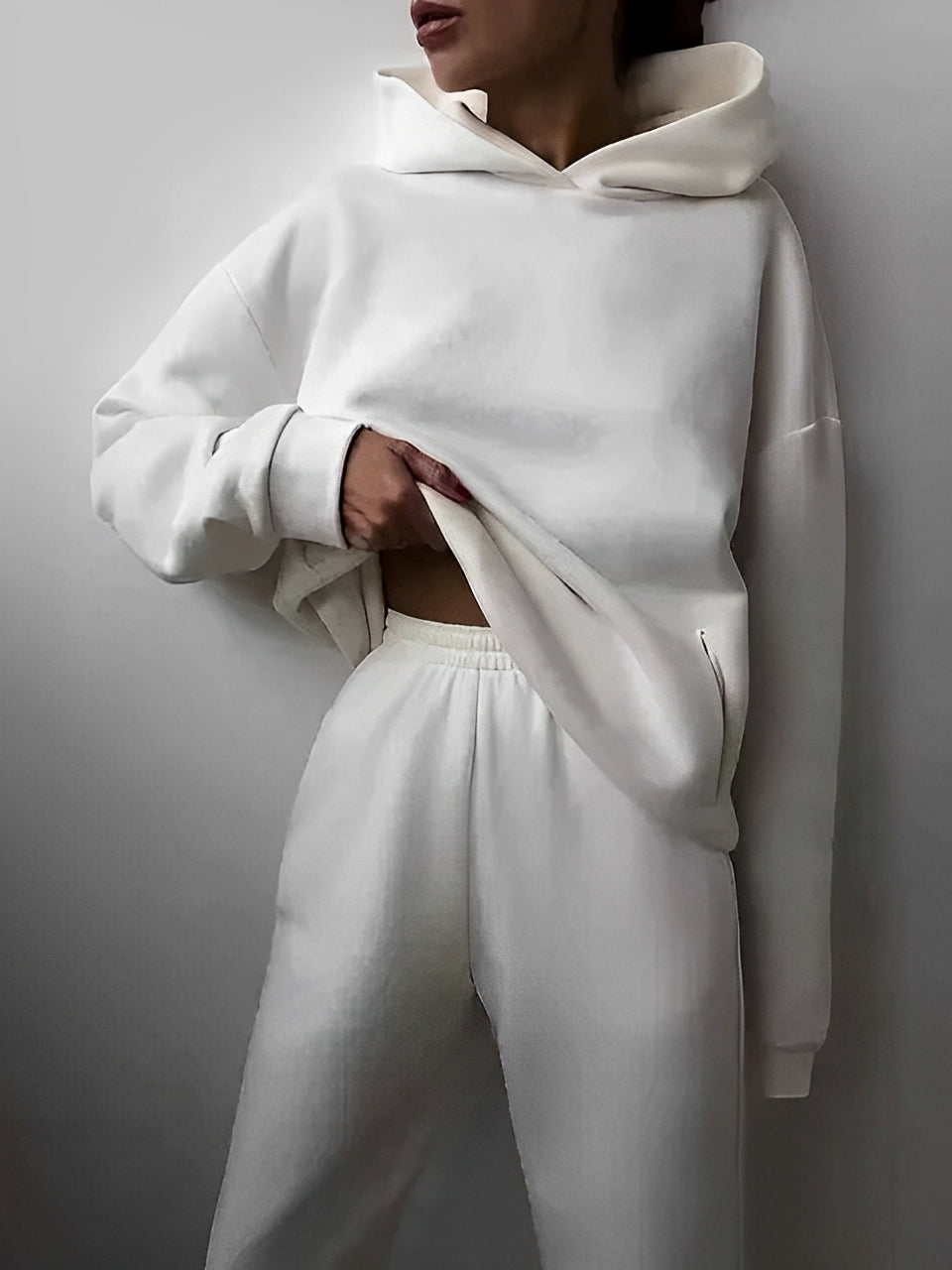 Nora – Damen Kapuzenpullover und Jogginghosen Set
