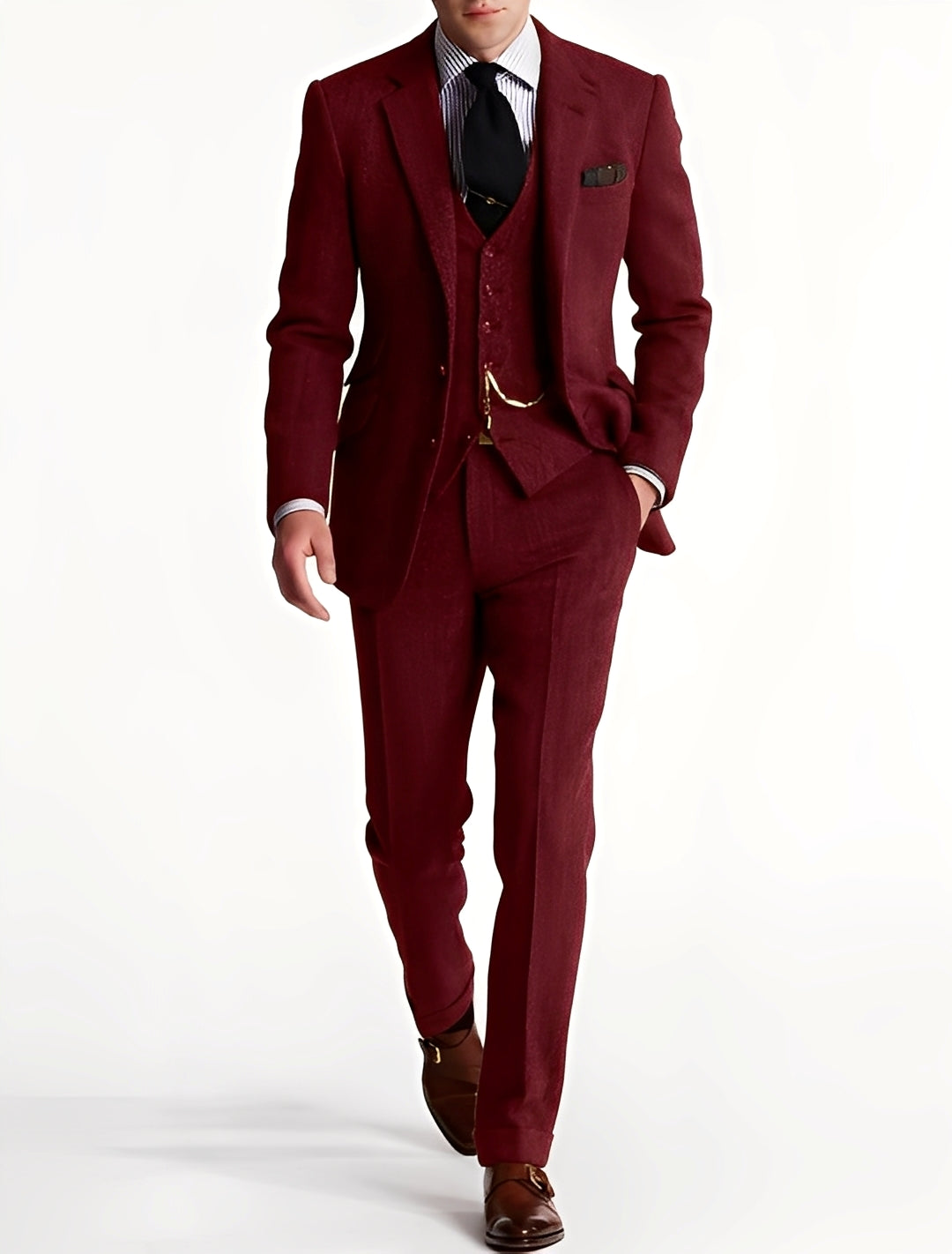 Desmond - Stilvoller dreiteiliger Tweed-Anzug für Herren