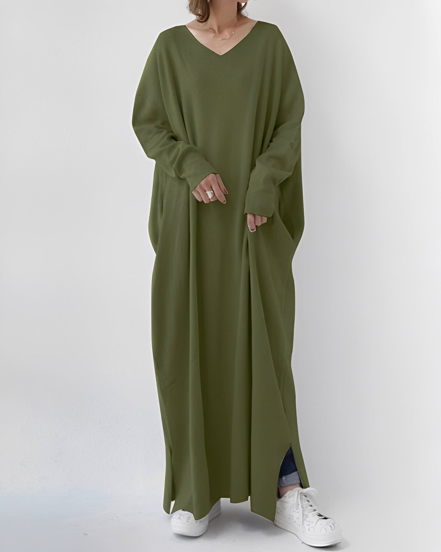 Eliana – Langärmeliges langes Kleid